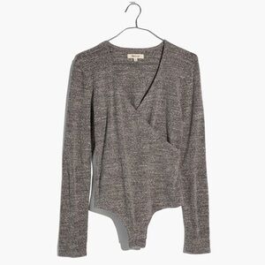Madewell Long Sleeve Wrap Bodysuit